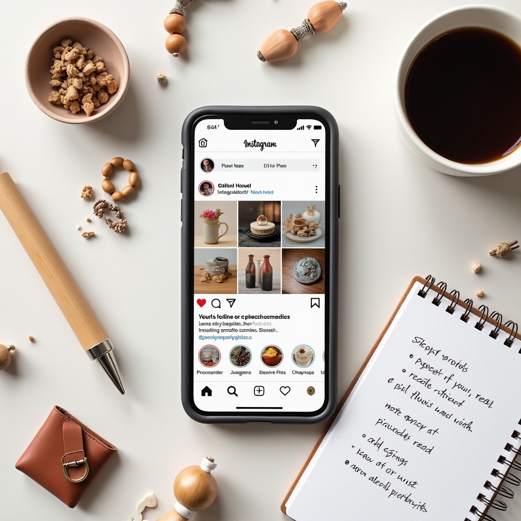 Perfil de Instagram optimizado para artesanos